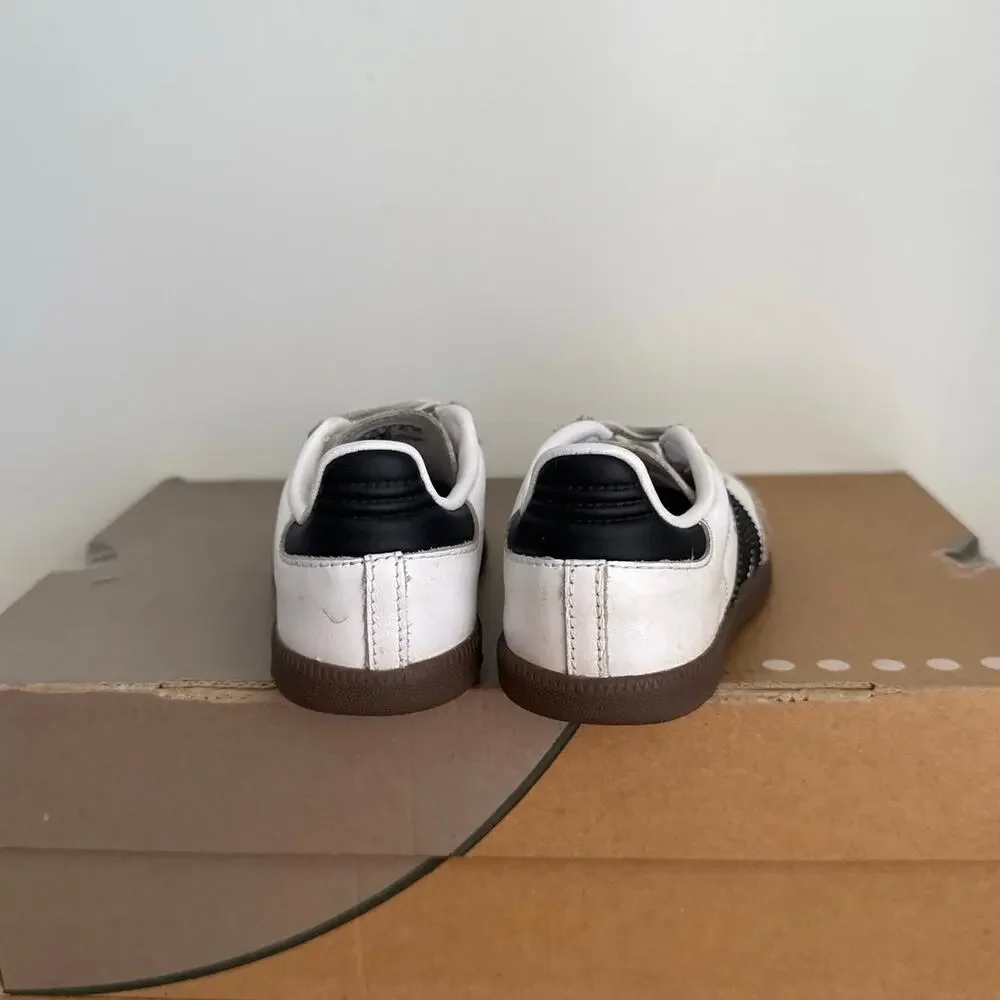 Adidas Samba OG Black/White Toddler Sneakers- SZ 10 C